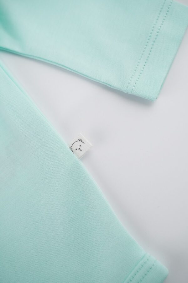 Body Manga Larga Unisex Verde Agua