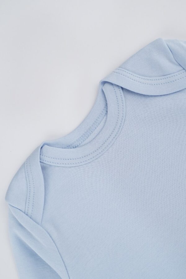 Body Manga Larga Niño Celeste Claro