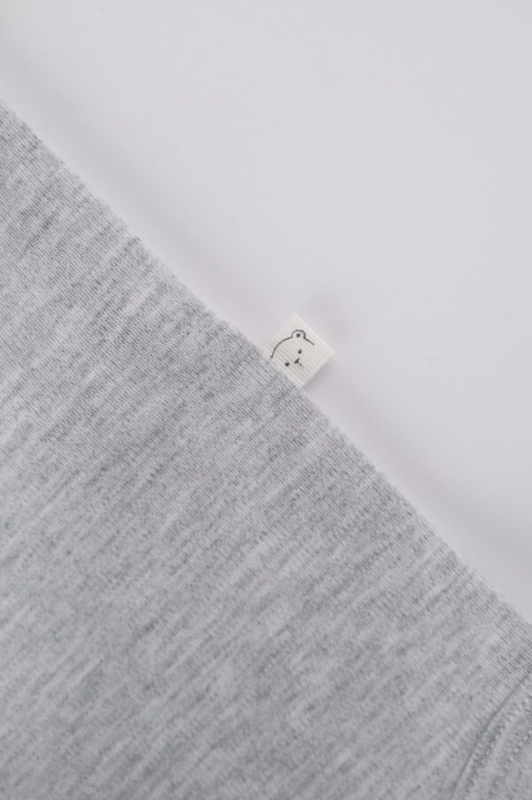 Body Manga Corta Niño Gris Jaspeado