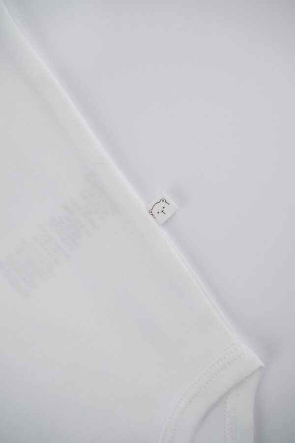 Body Manga Corta Niña Blanco Cremoso