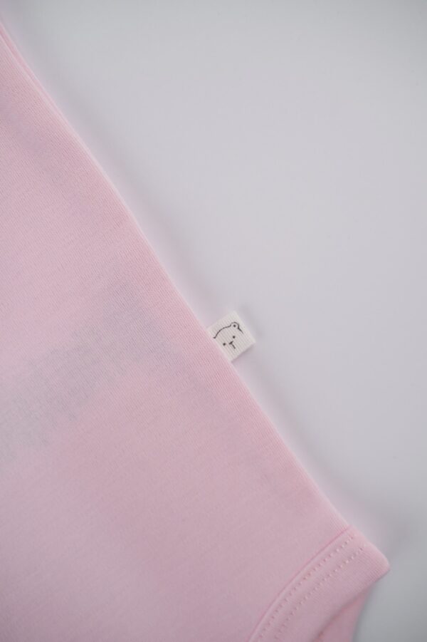 Body Manga Corta Niña Rosado Claro