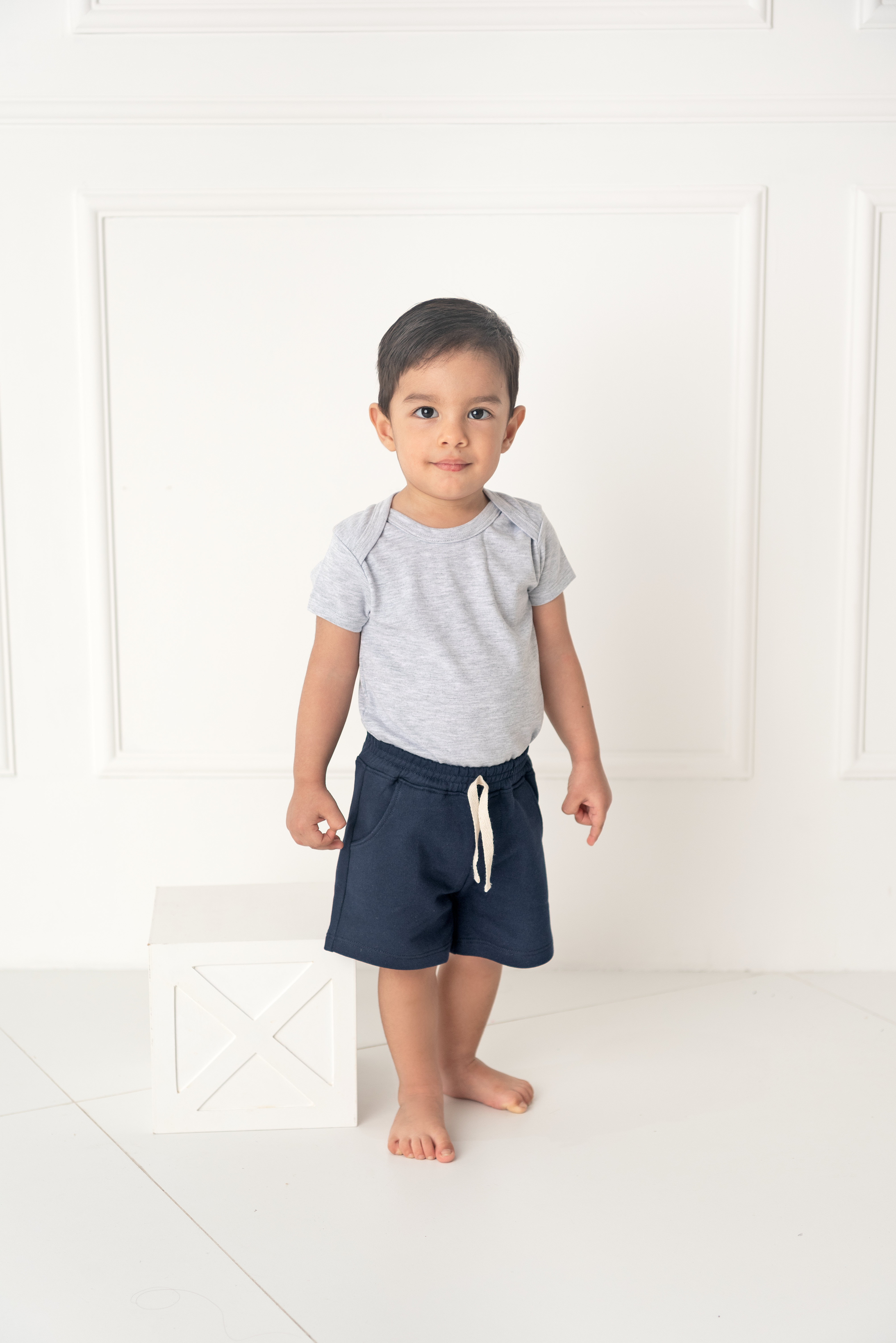 Short Niño Azul Navy