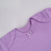 Body Manga Corta Niña Lila Pastel