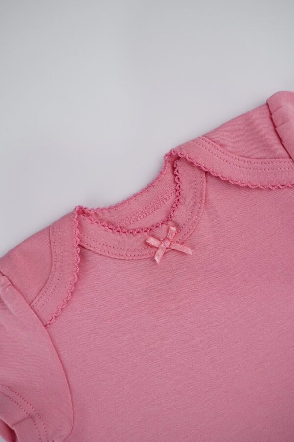 Body Manga Corta Niña Palo de Rosa