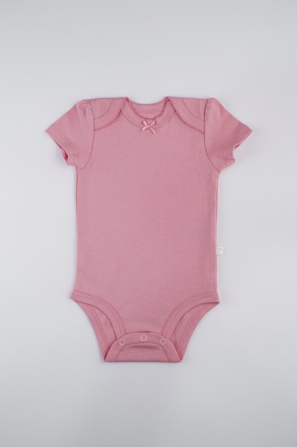 Body Manga Corta Niña Palo de Rosa