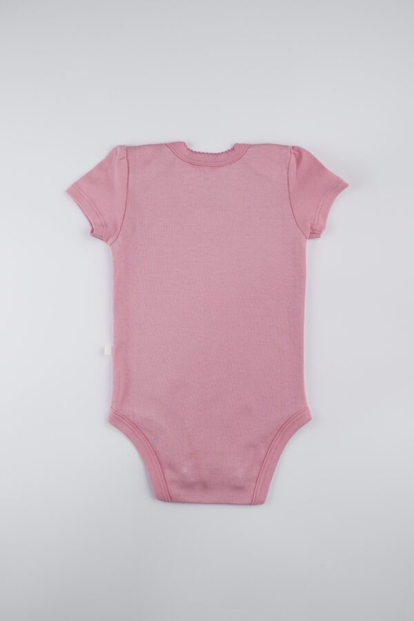 Body Manga Corta Niña Palo de Rosa