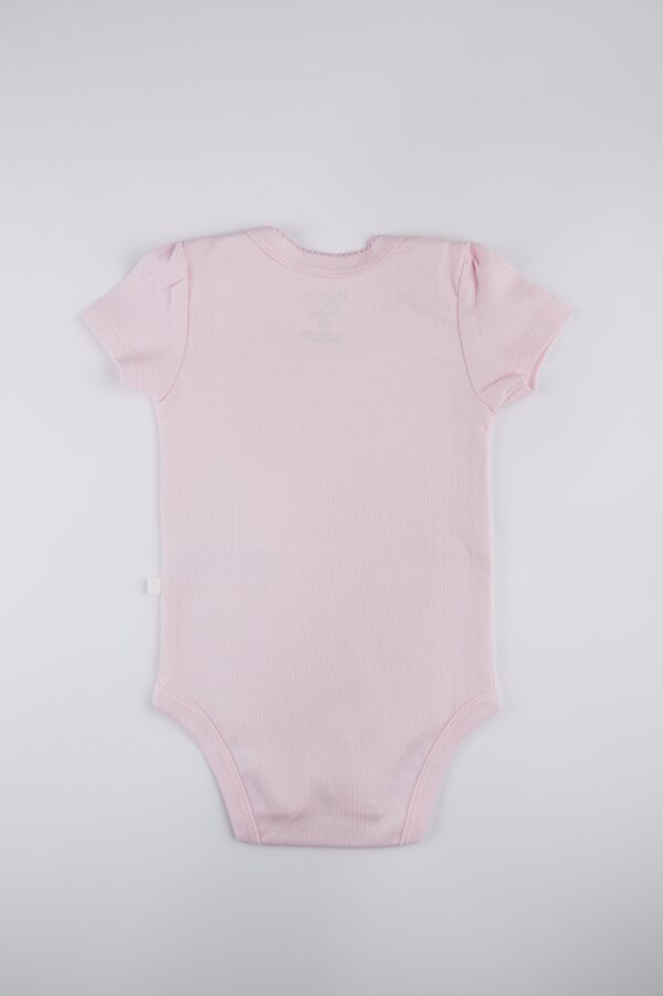 Body Manga Corta Niña Rosado Claro