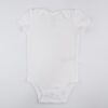 Body Manga Corta Niña Blanco Cremoso