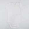 Body Manga Corta Niño Blanco Cremoso