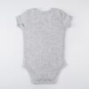 Body Manga Corta Niño Gris Jaspeado