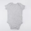 Body Manga Corta Niño Gris Jaspeado