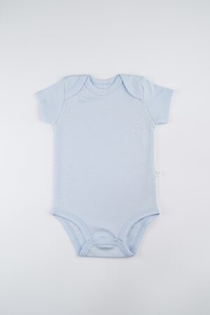 Body Manga Corta Niño Celeste Claro