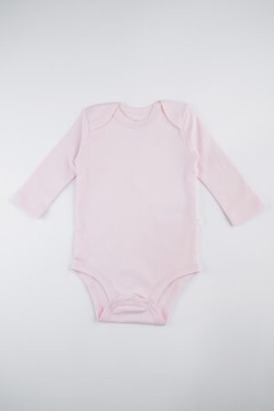Body Manga Larga Niña Rosado Claro