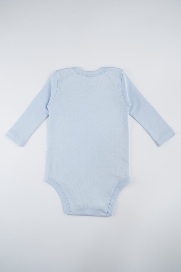 Body Manga Larga Niño Celeste Claro