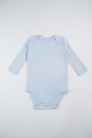 Body Manga Larga Niño Celeste Claro