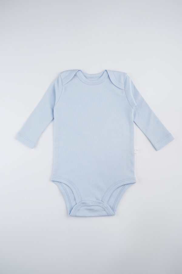 Body Manga Larga Niño Celeste Claro