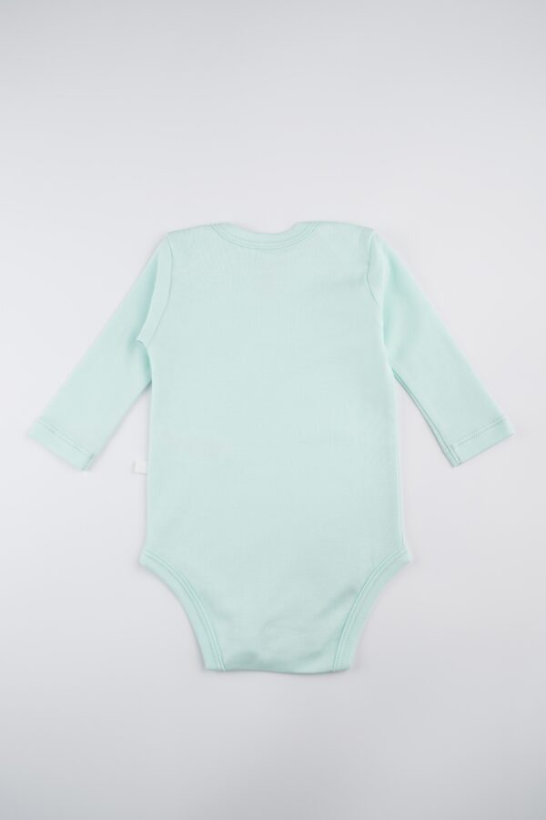 Body Manga Larga Unisex Verde Agua