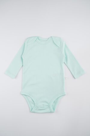 Body Manga Larga Unisex Verde Agua