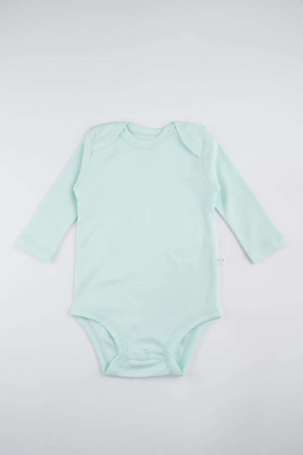 Body Manga Larga Unisex Verde Agua