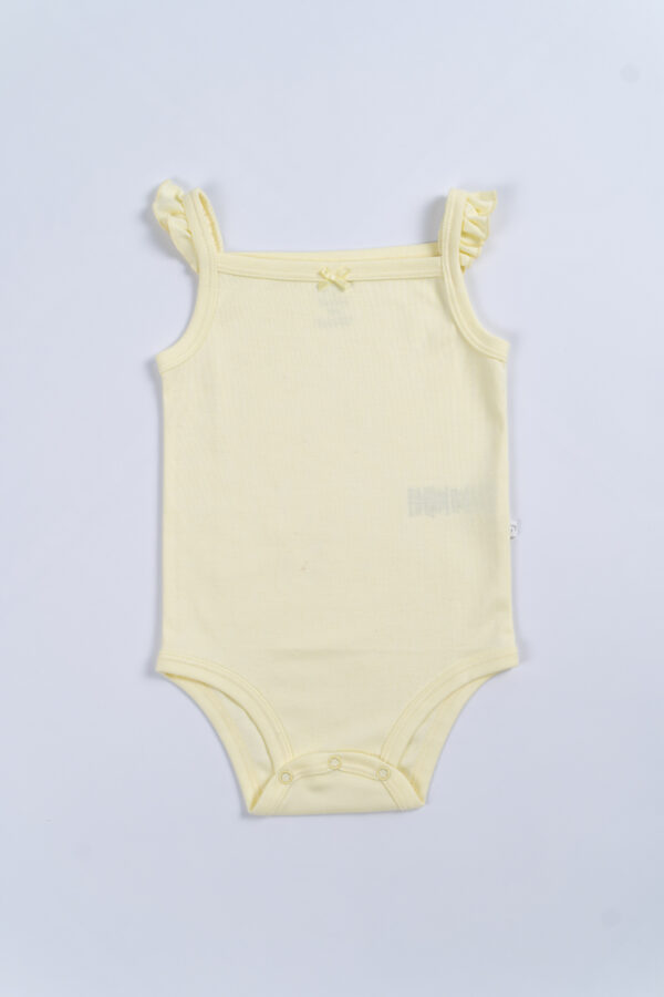 DSC04051 Body de Tiritos con Volados Niña Amarillo Mantequilla