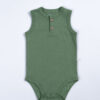 Body Manga Cero Niño Verde Oliva