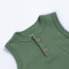 Body Manga Cero Niño Verde Oliva