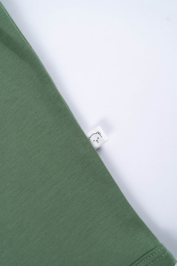 Body Manga Cero Niño Verde Oliva