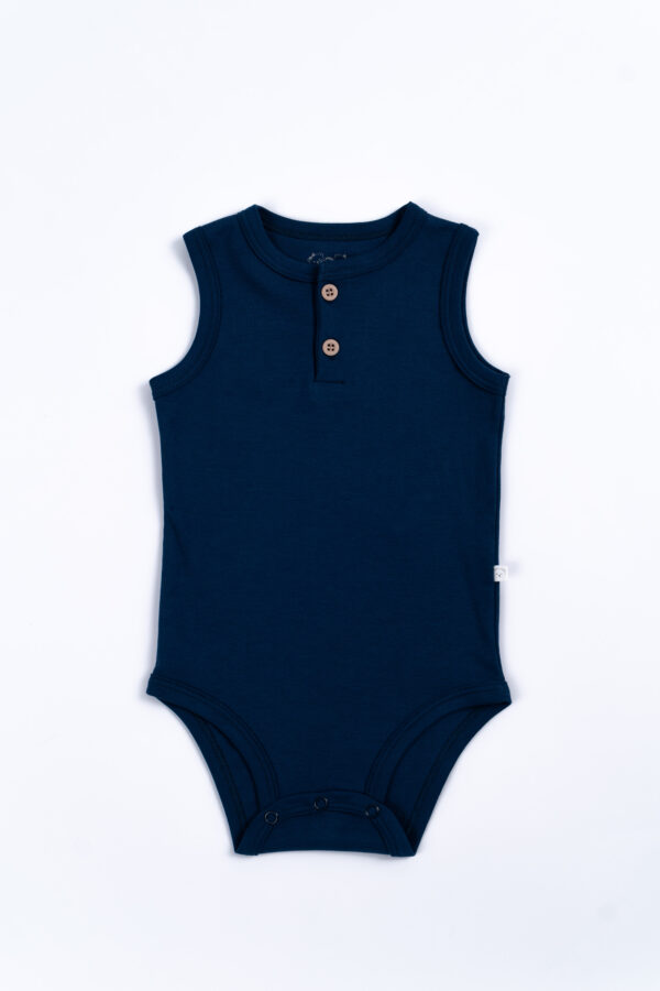 Body Manga Cero Niño Azul Navy