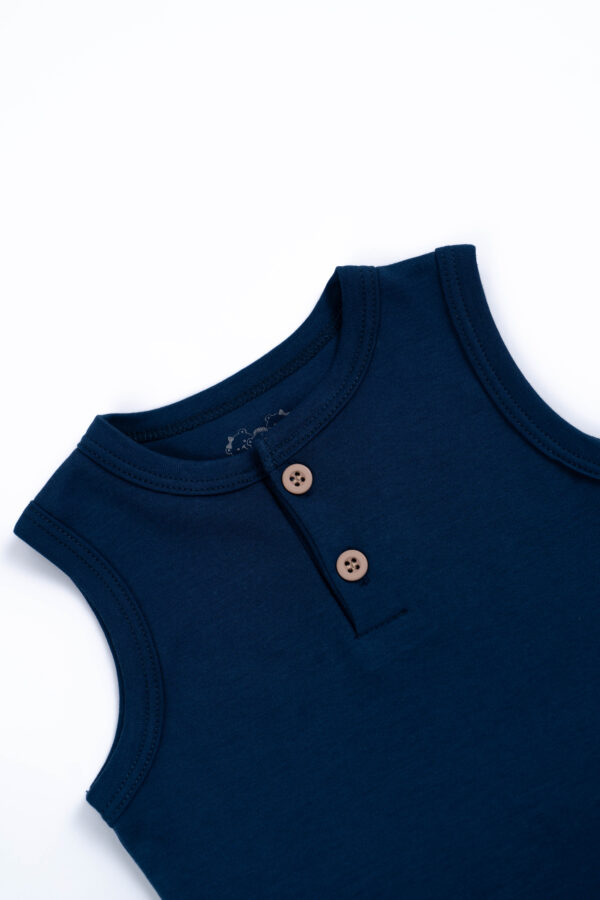 Body Manga Cero Niño Azul Navy