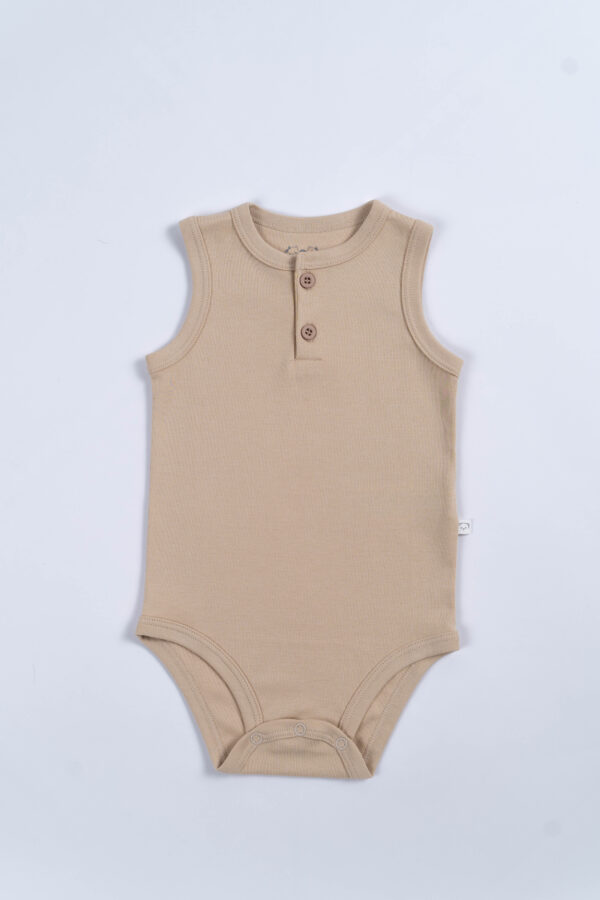 Body Manga Cero Niño Camel Claro