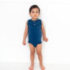 Body Manga Cero Niño Azul Navy