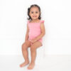Body de Tiritos con Volados Niña Palo de Rosa
